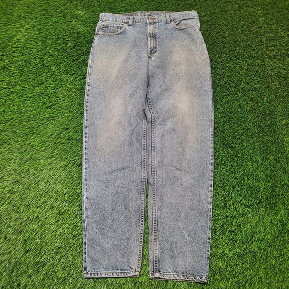 VTG 90s Levis 550 Dad Jeans Mens 34x32 USA Made Stone Wash Tapered - Picture 1 of 11